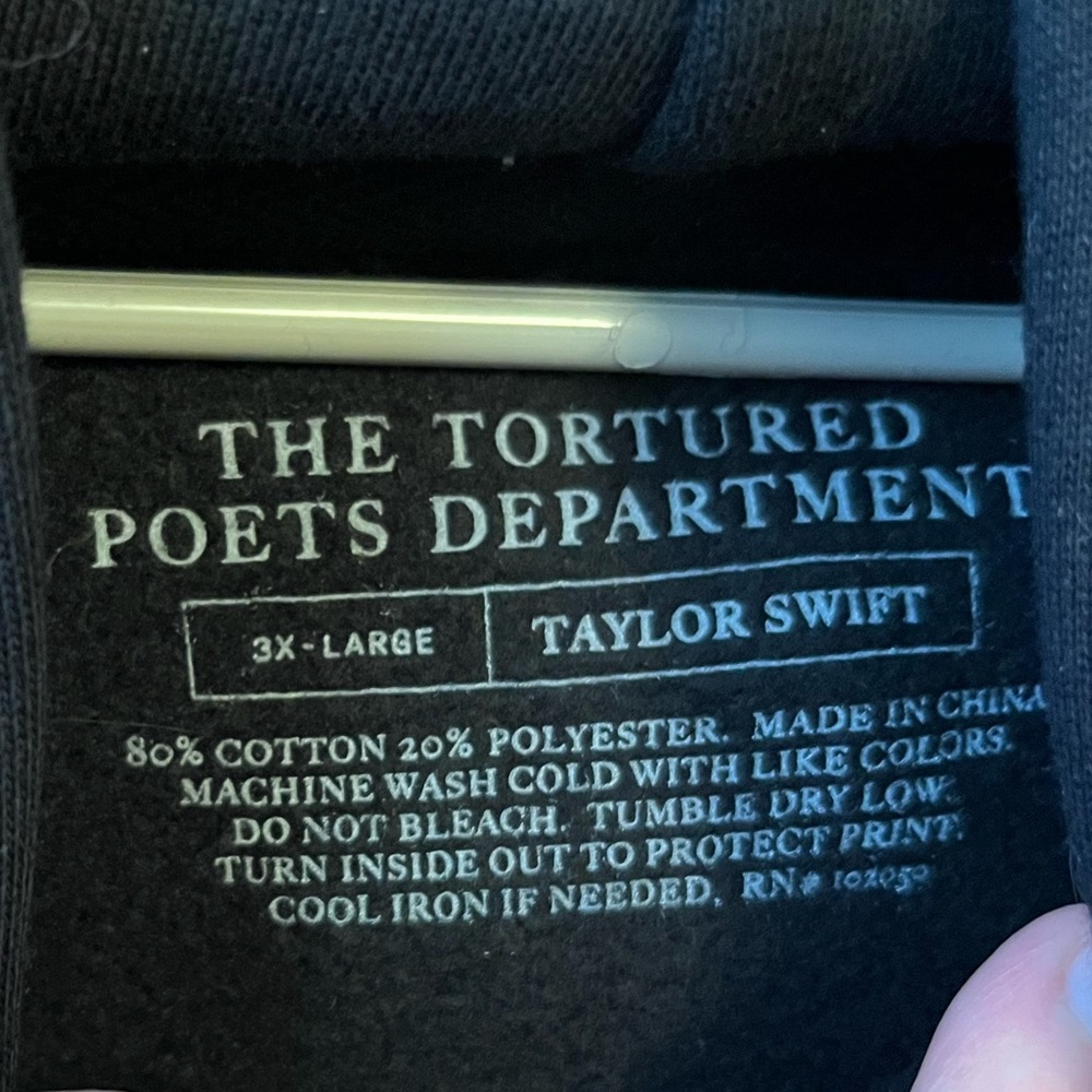 Taylor Swift Tortured Poets Department You Don’t Get to Tell me About Sad Hoodie - Picture 4 of 6